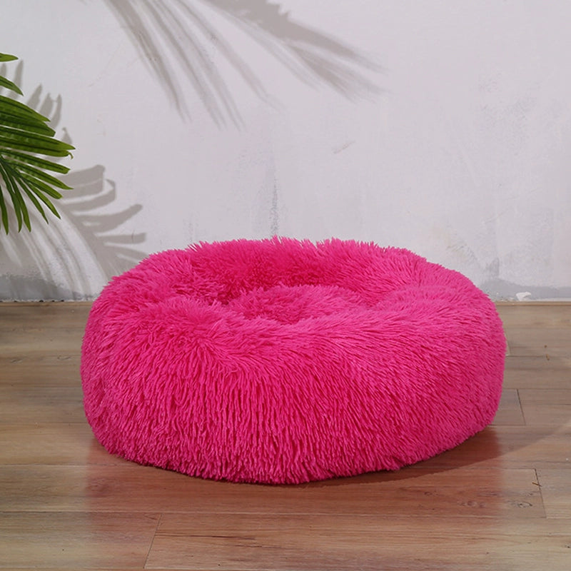Heighten and Thicken Plush Pet Bed 2024 Fall and Winter Heattech Car Teddy Doghouse Super Large Net Red Cat Nest Cat Pad