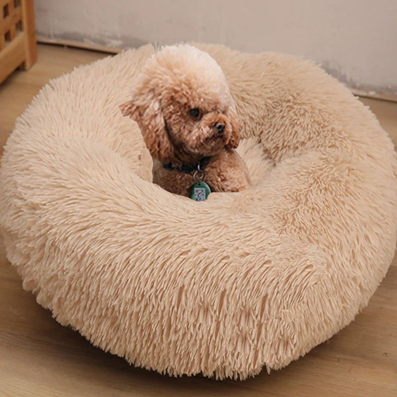 Heighten and Thicken Plush Pet Bed 2024 Fall and Winter Heattech Car Teddy Doghouse Super Large Net Red Cat Nest Cat Pad