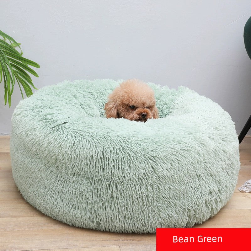 Heighten and Thicken Plush Pet Bed 2024 Fall and Winter Heattech Car Teddy Doghouse Super Large Net Red Cat Nest Cat Pad