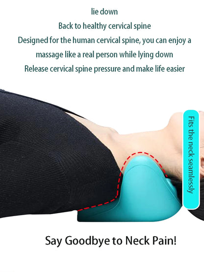 Neck Shoulder Stretcher Relaxer Cervical Chiropractic Traction Device Massage Pillow for Cervical Spine Alignment Massage Tools